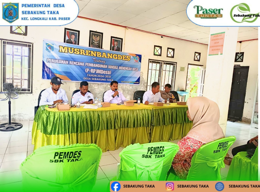 Kegiatan MUSRENBANGDes tentang Perubahan Rencana Pembangunan Jangka Menengah Desa (P-RPJMDesa) Tahun 2024 - 2031